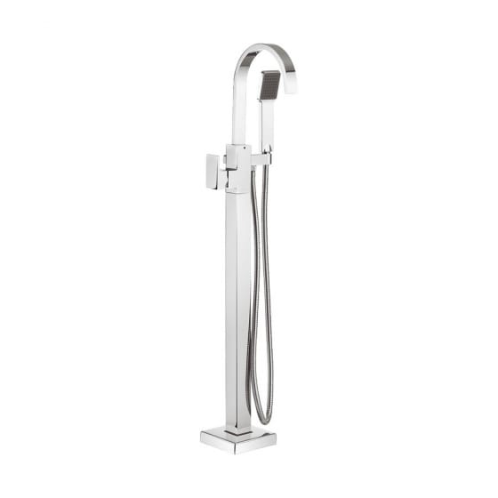 Image of Crosswater Planet Free Standing Bath Tap With Shower Kit