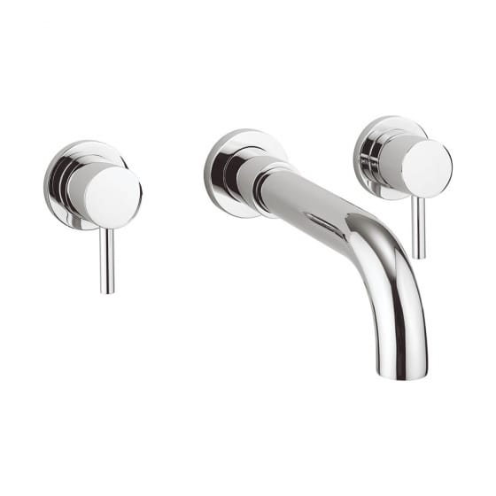 Image of Crosswater Fusion Wall Mounted 3 Hole Bath Tap Set