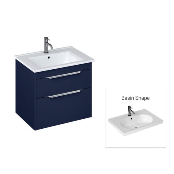 Image of Britton Shoreditch Wall Hung Vanity Unit with Basin