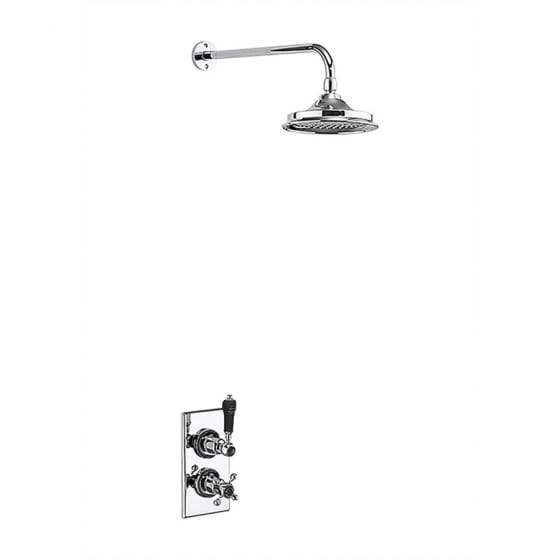 Image of Burlington Trent Single Outlet Thermostatic Shower Valve With Shower Head