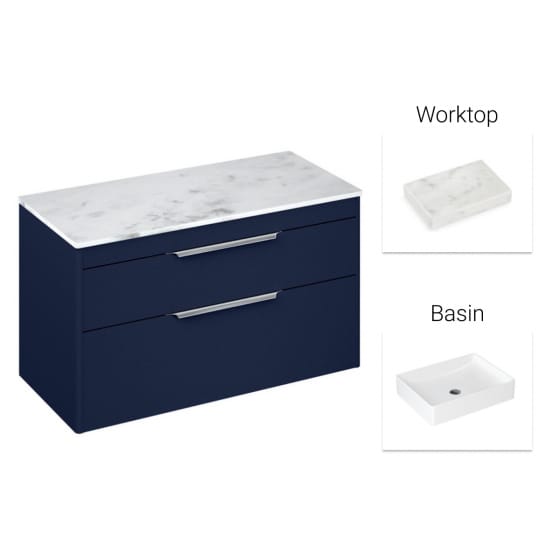 Image of Britton Shoreditch Vanity Unit with Worktop