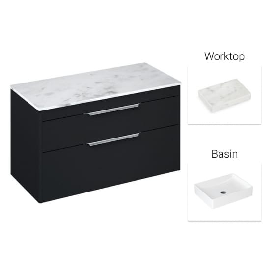 Image of Britton Shoreditch Vanity Unit with Worktop