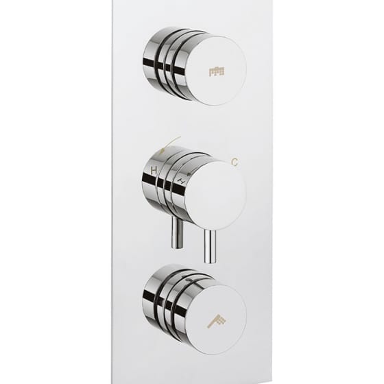 Image of Crosswater Dial Kai Lever Thermostatic Shower Valve