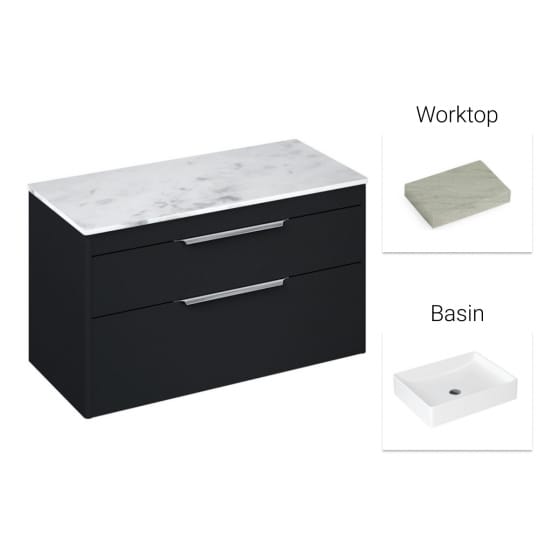 Image of Britton Shoreditch Vanity Unit with Worktop