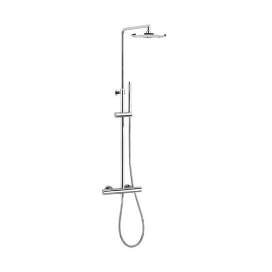 Image of Crosswater Curve Multifunction Thermostatic Shower Valve With Fixed Head & Handshower