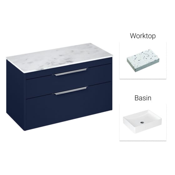 Image of Britton Shoreditch Vanity Unit with Worktop