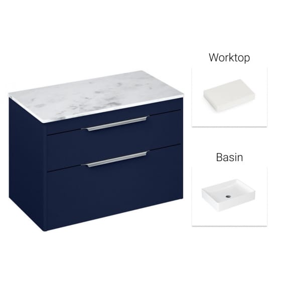 Image of Britton Shoreditch Vanity Unit with Worktop