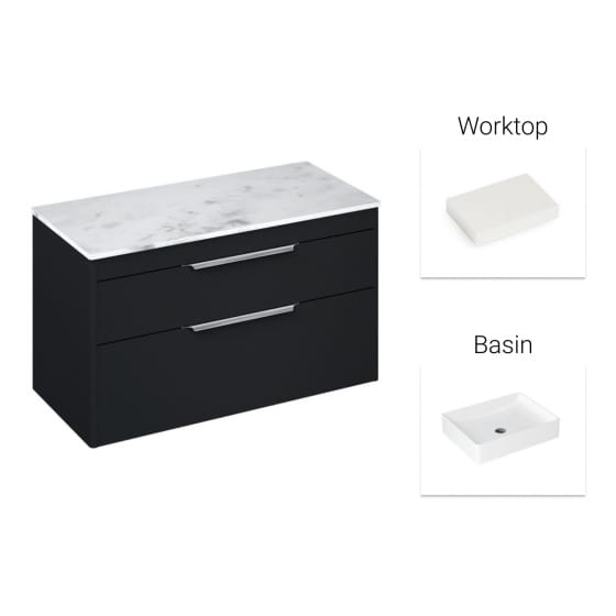 Image of Britton Shoreditch Vanity Unit with Worktop