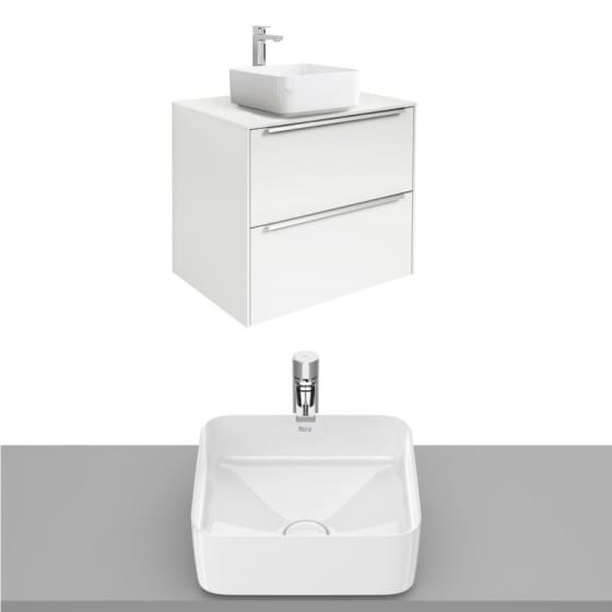 Image of Roca Inspira Wall Hung Vanity Unit With Countertop Basin