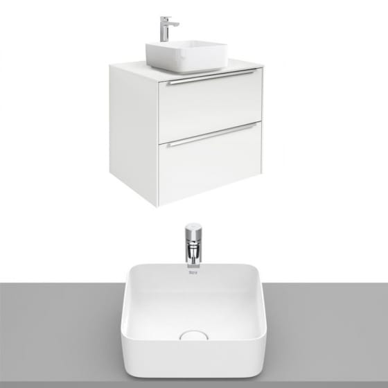 Image of Roca Inspira Wall Hung Vanity Unit With Countertop Basin