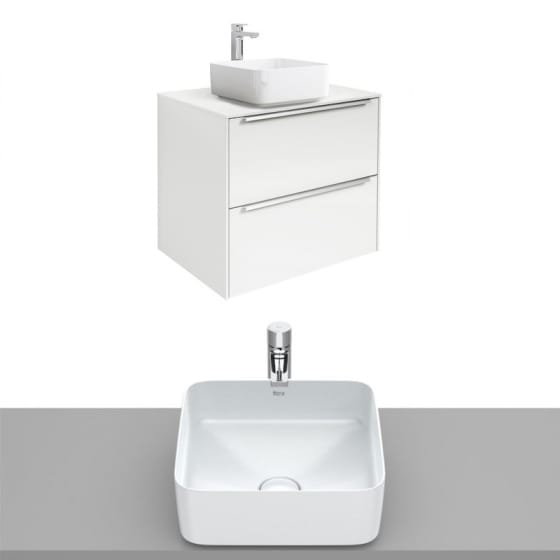 Image of Roca Inspira Wall Hung Vanity Unit With Countertop Basin