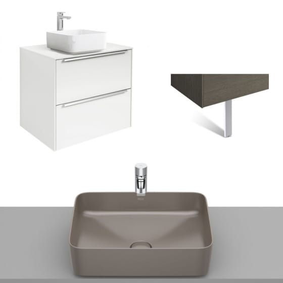 Image of Roca Inspira Wall Hung Vanity Unit With Countertop Basin