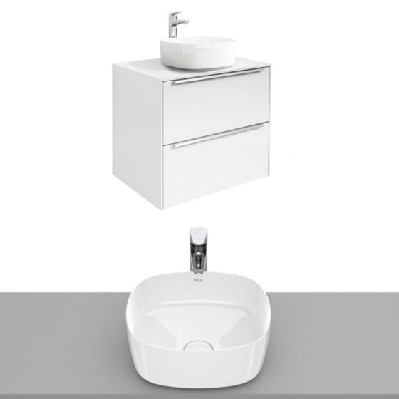 Image of Roca Inspira Wall Hung Vanity Unit With Countertop Basin