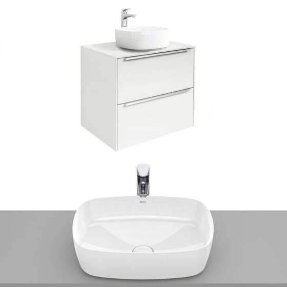 Image of Roca Inspira Wall Hung Vanity Unit With Countertop Basin