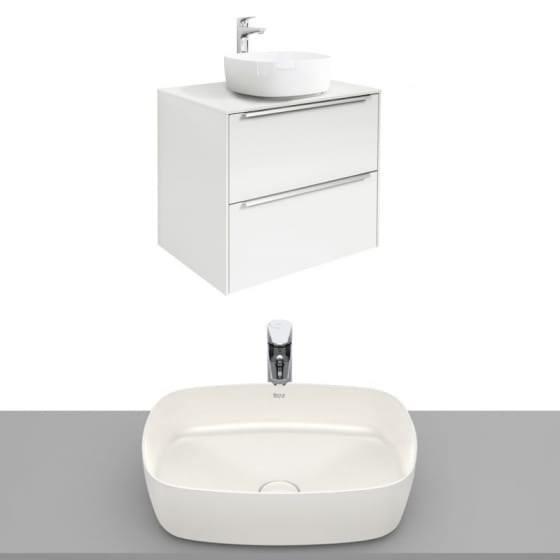 Image of Roca Inspira Wall Hung Vanity Unit With Countertop Basin