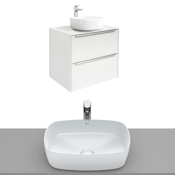 Image of Roca Inspira Wall Hung Vanity Unit With Countertop Basin