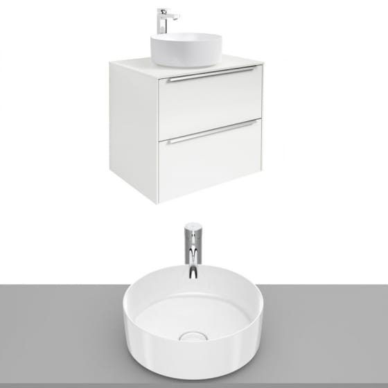 Image of Roca Inspira Wall Hung Vanity Unit With Countertop Basin