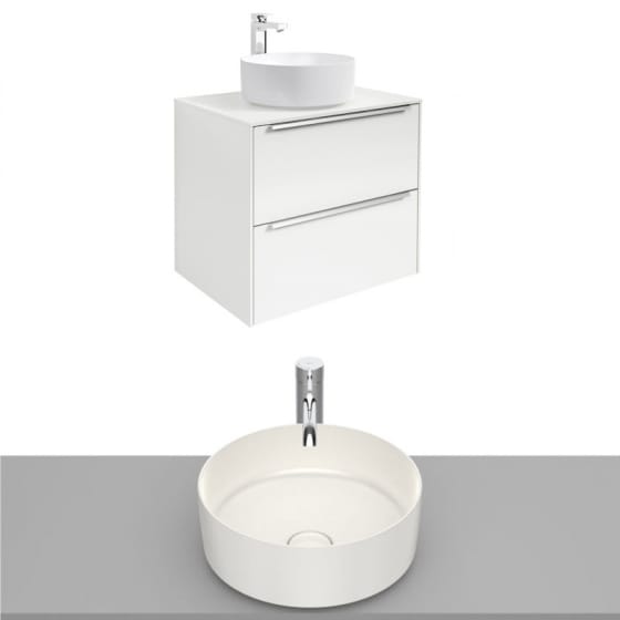 Image of Roca Inspira Wall Hung Vanity Unit With Countertop Basin