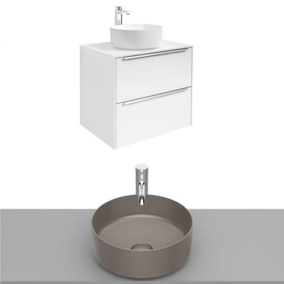 Image of Roca Inspira Wall Hung Vanity Unit With Countertop Basin