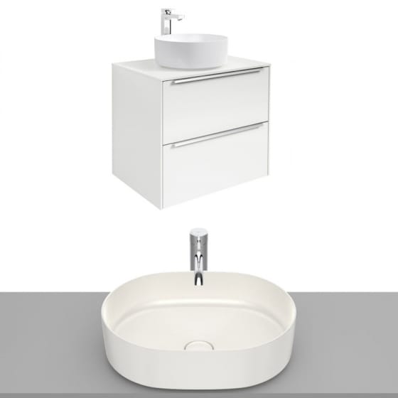 Image of Roca Inspira Wall Hung Vanity Unit With Countertop Basin