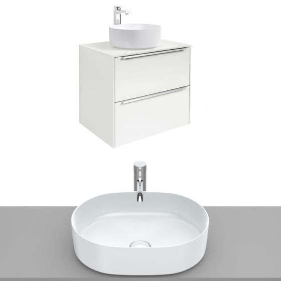 Image of Roca Inspira Wall Hung Vanity Unit With Countertop Basin