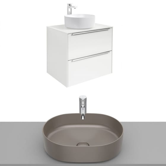 Image of Roca Inspira Wall Hung Vanity Unit With Countertop Basin