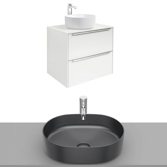 Image of Roca Inspira Wall Hung Vanity Unit With Countertop Basin