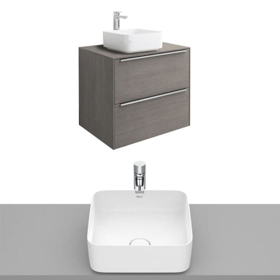 Image of Roca Inspira Wall Hung Vanity Unit With Countertop Basin