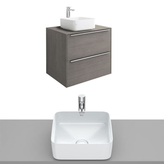 Image of Roca Inspira Wall Hung Vanity Unit With Countertop Basin