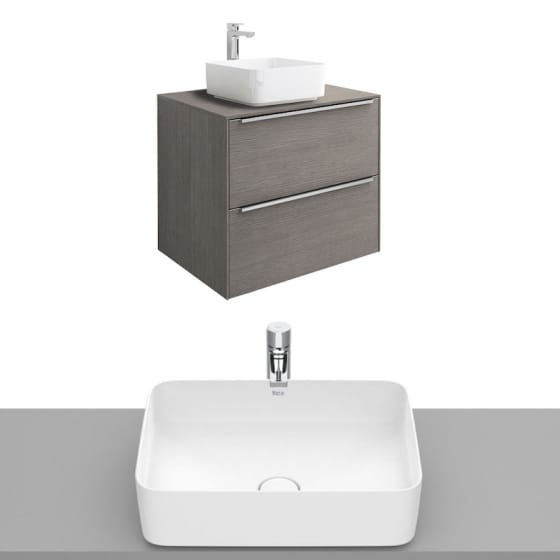 Image of Roca Inspira Wall Hung Vanity Unit With Countertop Basin