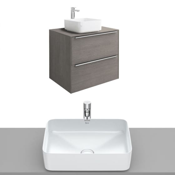 Image of Roca Inspira Wall Hung Vanity Unit With Countertop Basin