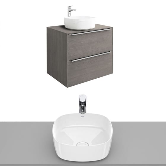 Image of Roca Inspira Wall Hung Vanity Unit With Countertop Basin