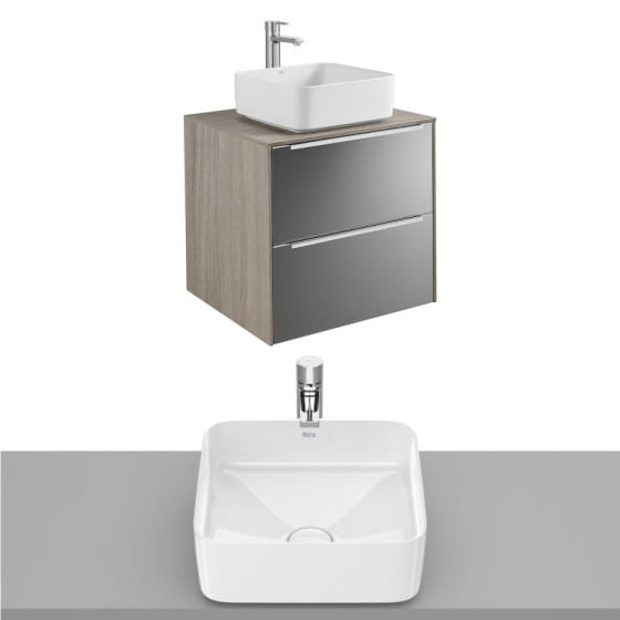 Image of Roca Inspira Wall Hung Vanity Unit With Countertop Basin