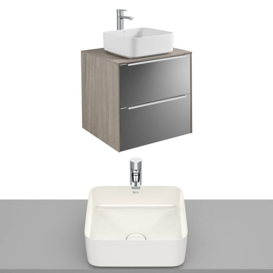 Image of Roca Inspira Wall Hung Vanity Unit With Countertop Basin