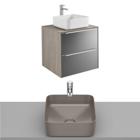 Image of Roca Inspira Wall Hung Vanity Unit With Countertop Basin