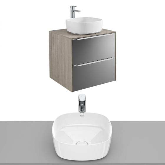 Image of Roca Inspira Wall Hung Vanity Unit With Countertop Basin