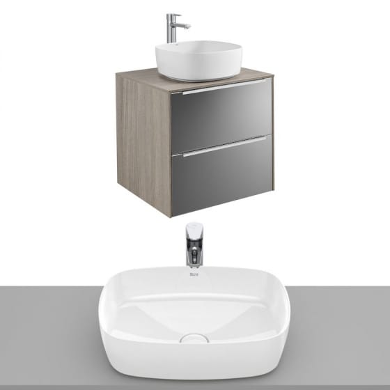 Image of Roca Inspira Wall Hung Vanity Unit With Countertop Basin