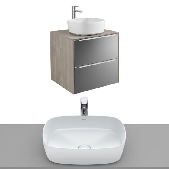 Image of Roca Inspira Wall Hung Vanity Unit With Countertop Basin