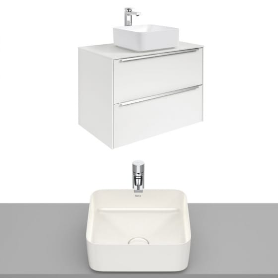 Image of Roca Inspira Wall Hung Vanity Unit With Countertop Basin