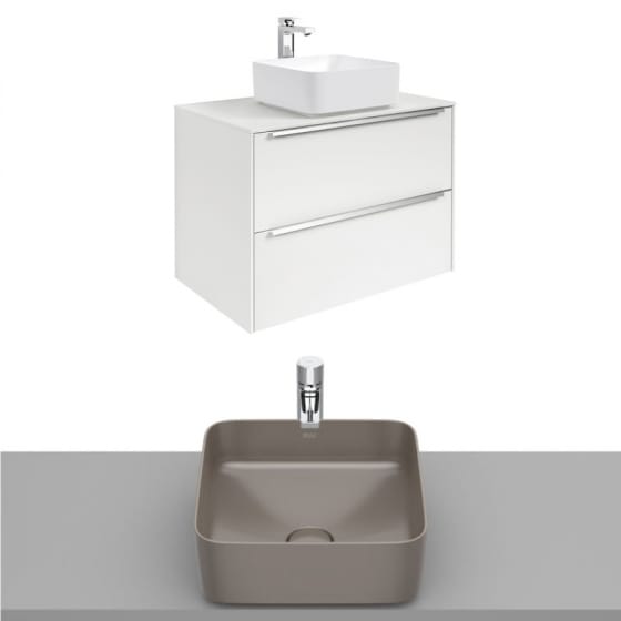 Image of Roca Inspira Wall Hung Vanity Unit With Countertop Basin