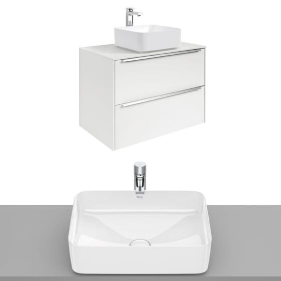 Image of Roca Inspira Wall Hung Vanity Unit With Countertop Basin