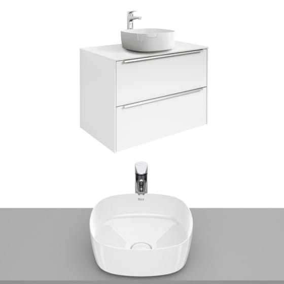 Image of Roca Inspira Wall Hung Vanity Unit With Countertop Basin