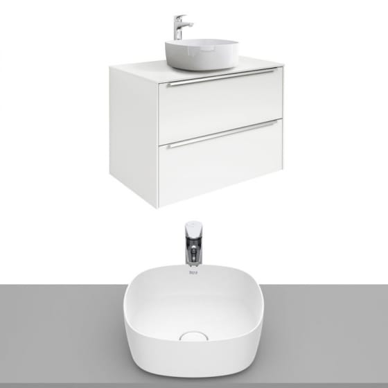 Image of Roca Inspira Wall Hung Vanity Unit With Countertop Basin