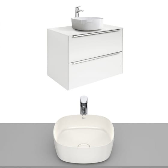 Image of Roca Inspira Wall Hung Vanity Unit With Countertop Basin