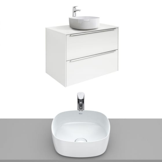 Image of Roca Inspira Wall Hung Vanity Unit With Countertop Basin