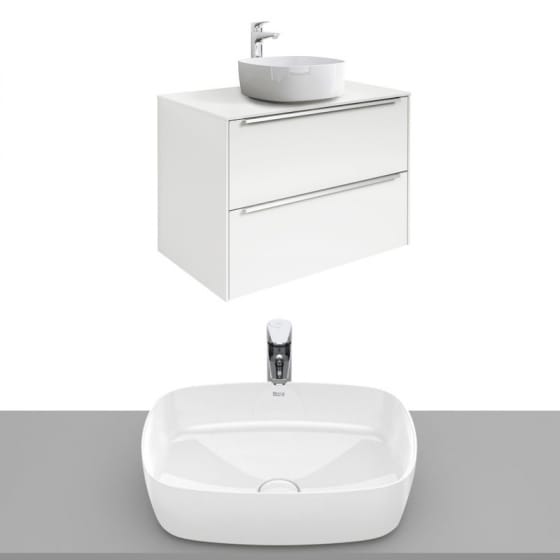 Image of Roca Inspira Wall Hung Vanity Unit With Countertop Basin