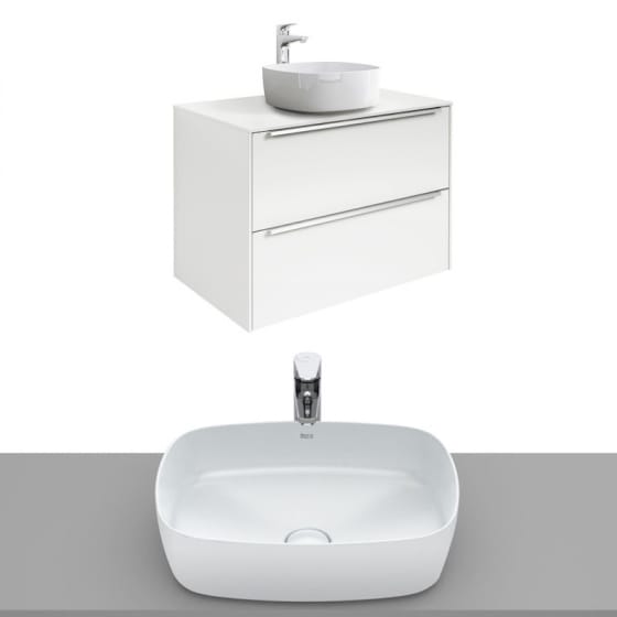 Image of Roca Inspira Wall Hung Vanity Unit With Countertop Basin