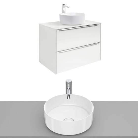 Image of Roca Inspira Wall Hung Vanity Unit With Countertop Basin