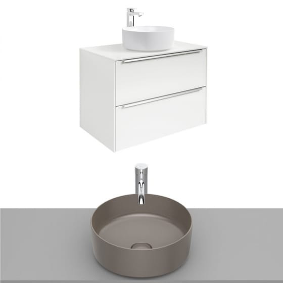 Image of Roca Inspira Wall Hung Vanity Unit With Countertop Basin