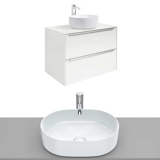 Image of Roca Inspira Wall Hung Vanity Unit With Countertop Basin